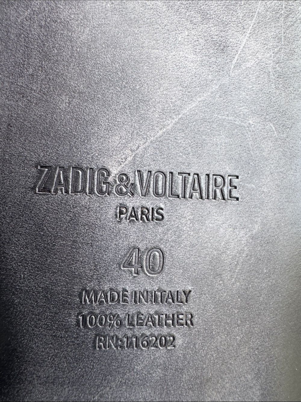 Zadig & Voltaire Black Leather Sandals